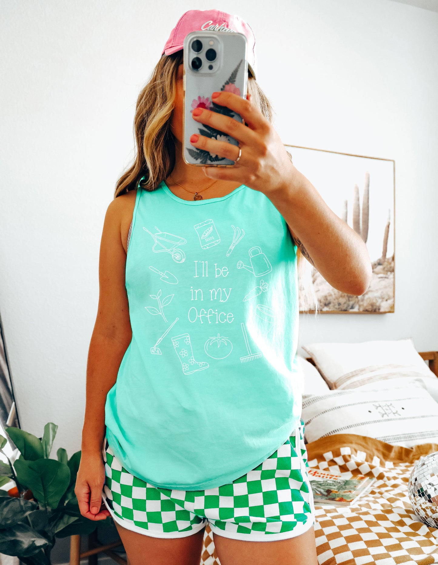 Gardening Plant I'll be in my office Nature Comfort Colors Tank Top