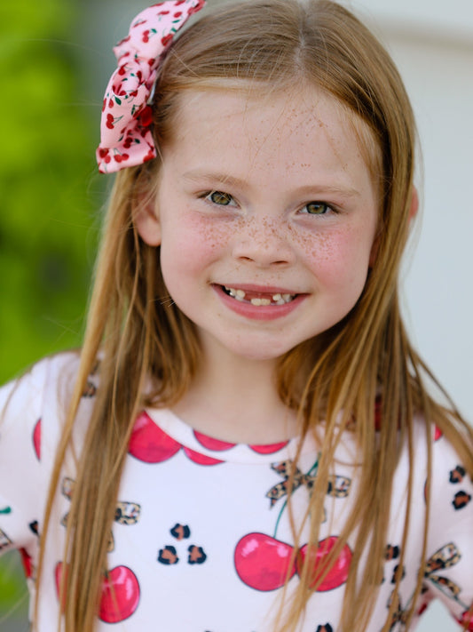 Cherry Bow Hairpin