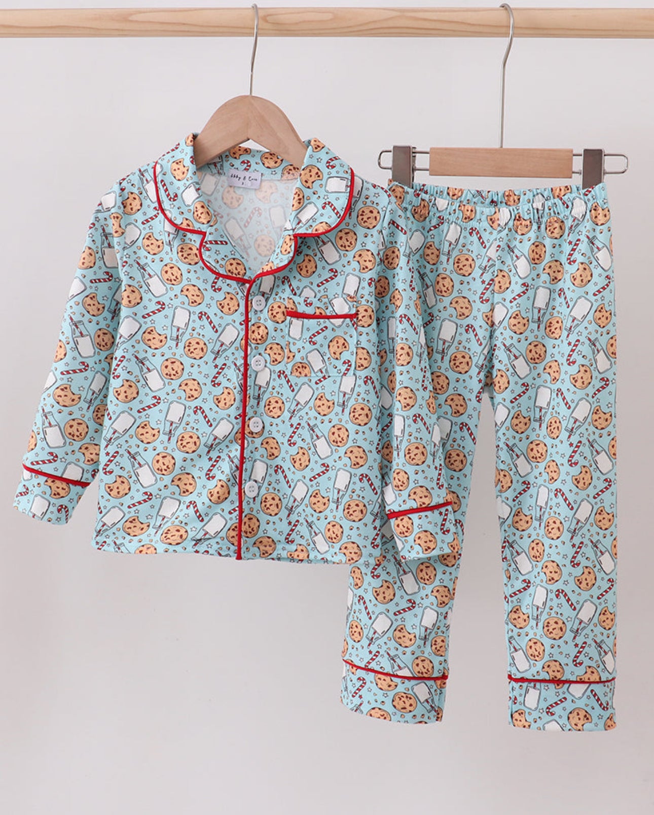 Santa clause cookie print pajama