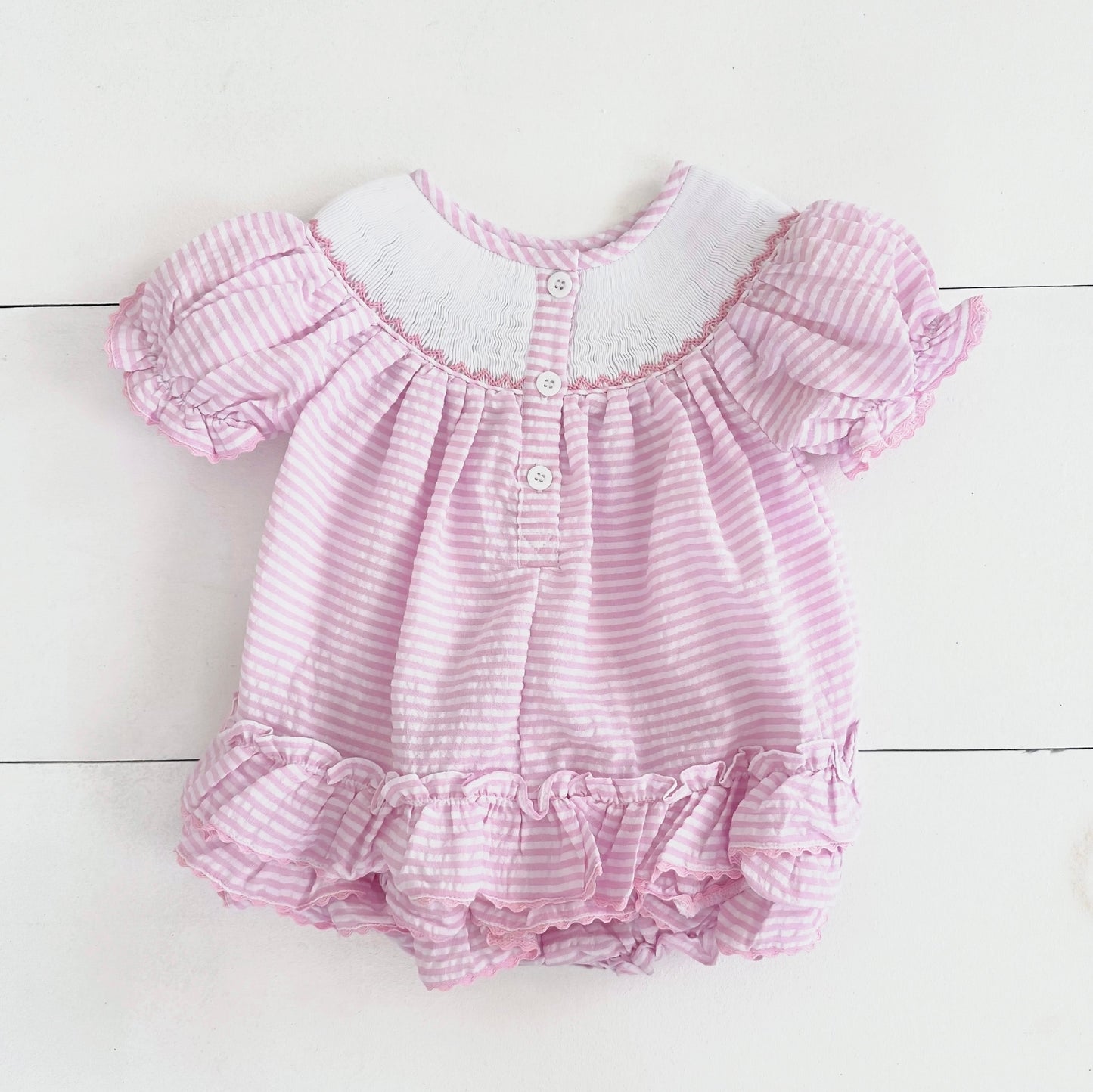 Smocked Birthday Girl Bubble