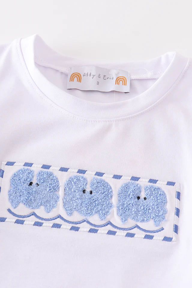 Crab French Knot Boy Set