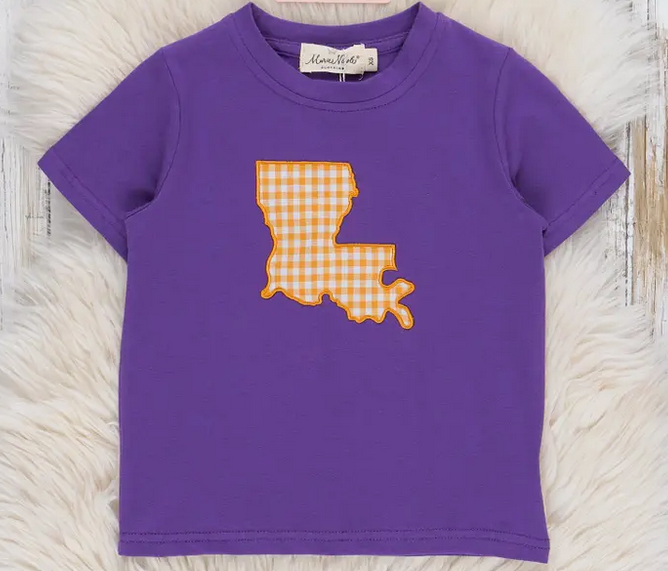 Louisiana Embroidered Gingham Shirt