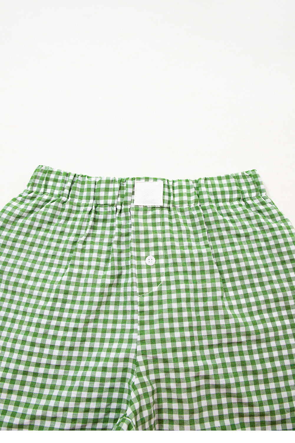 Red Plaid Gingham Printed High Waist Shorts