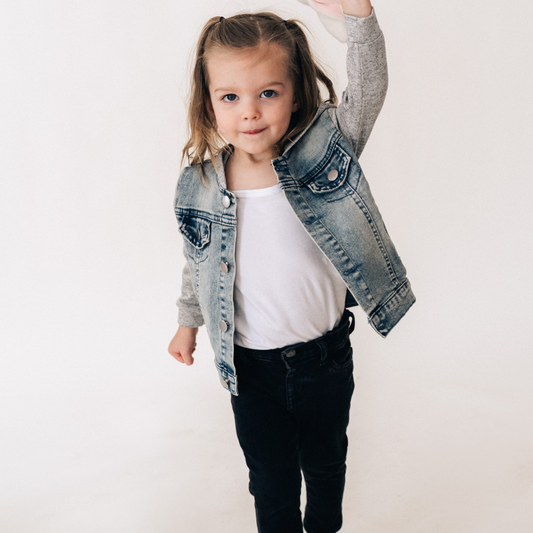 Hooded Denim Jacket - Child