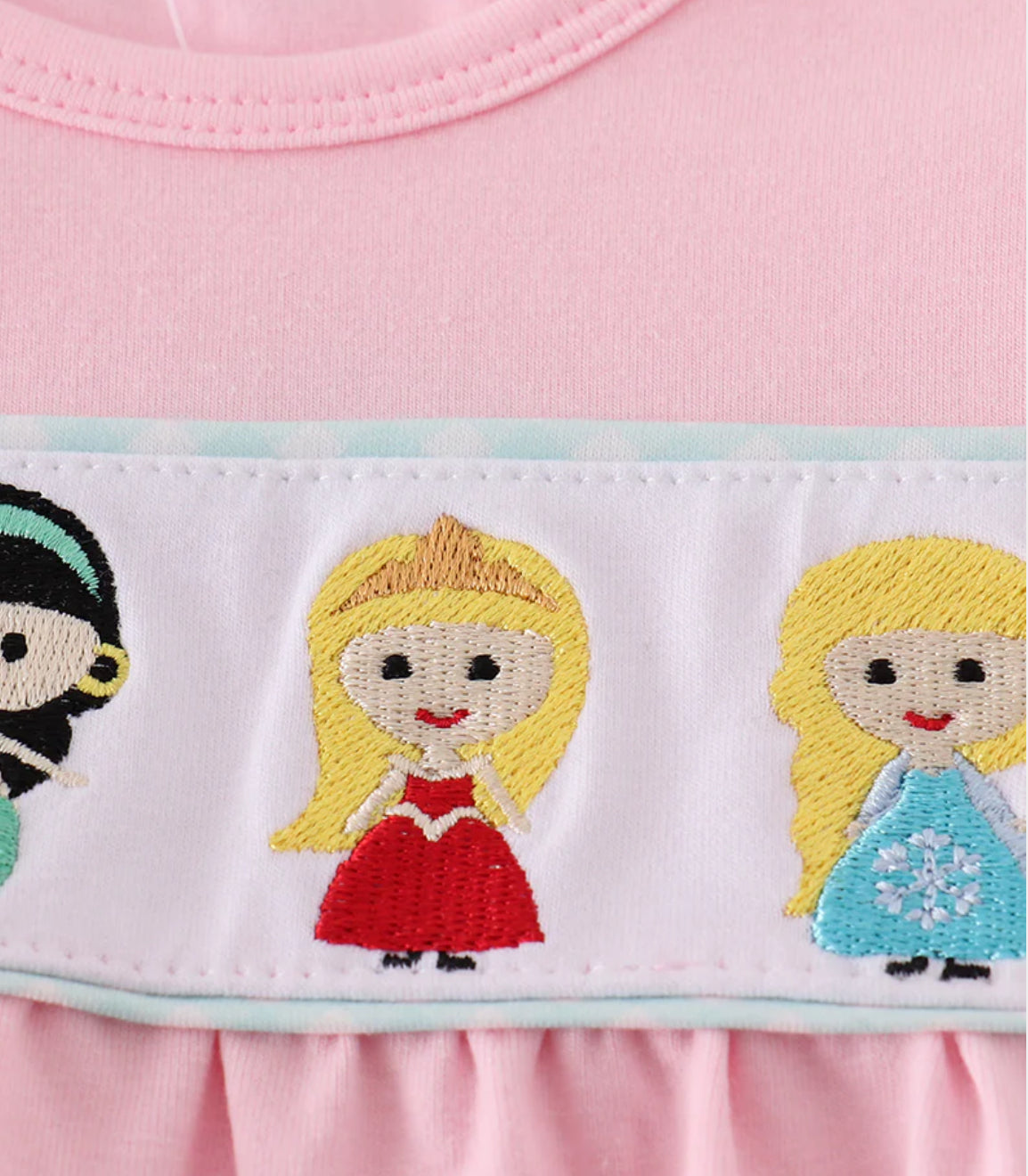 Pink Princess Embroidery Dress