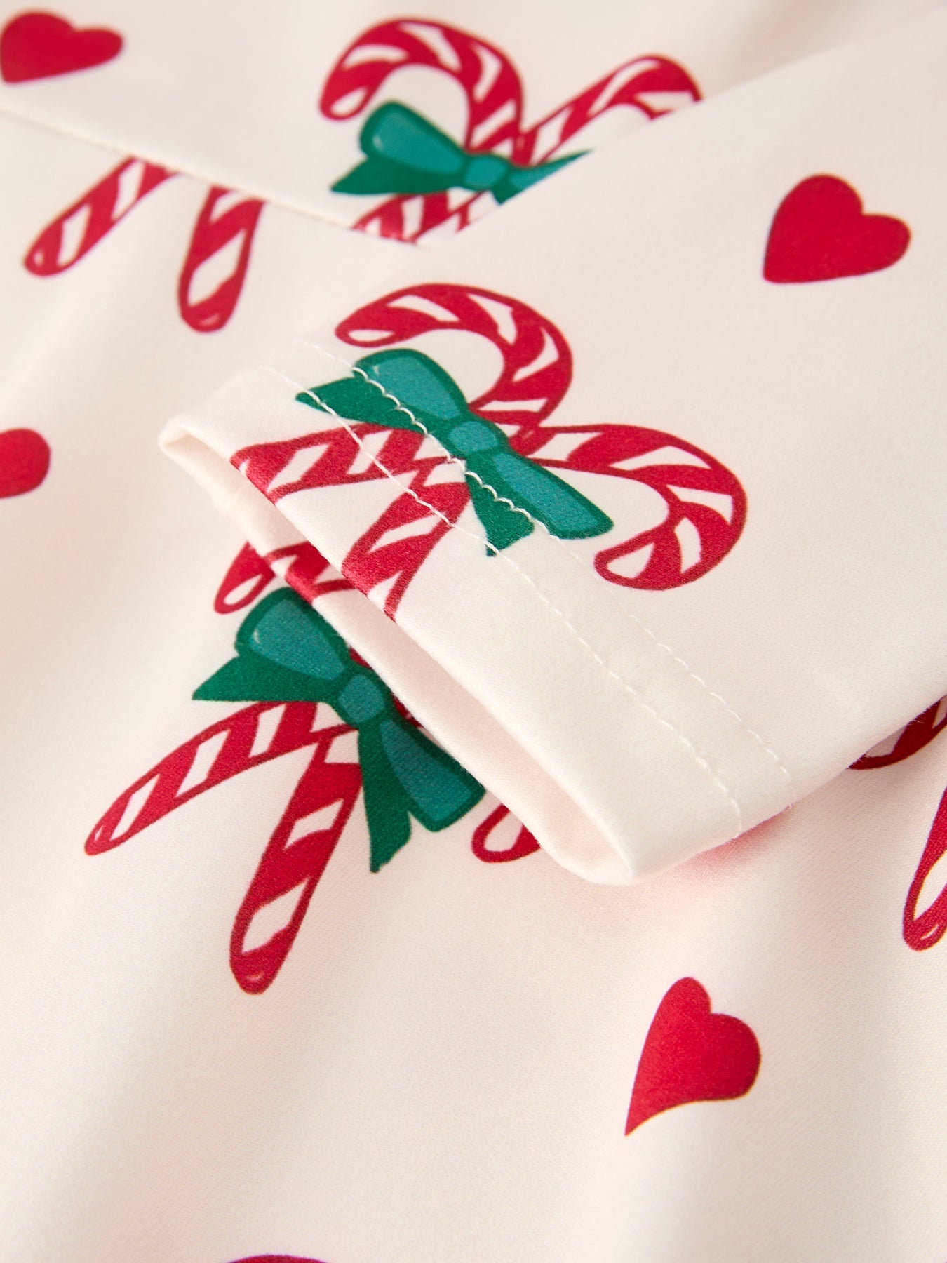 Candy Cane & Heart Christmas Girls Dress