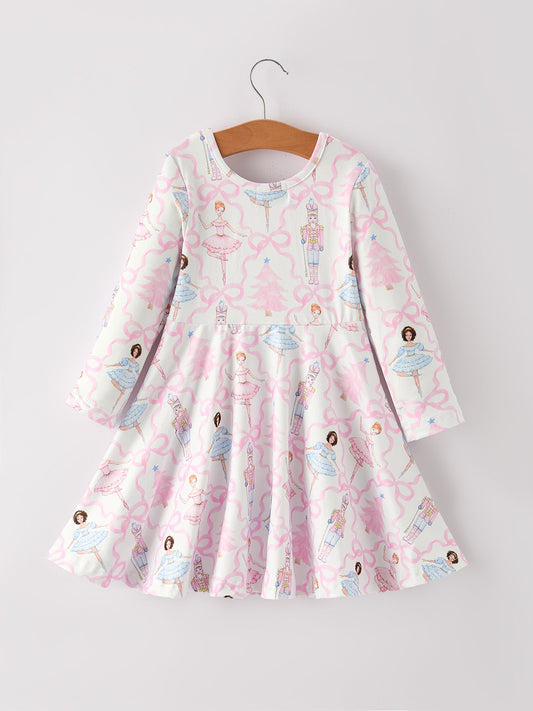Christmas Ballerina and Nutcracker Girls Dress