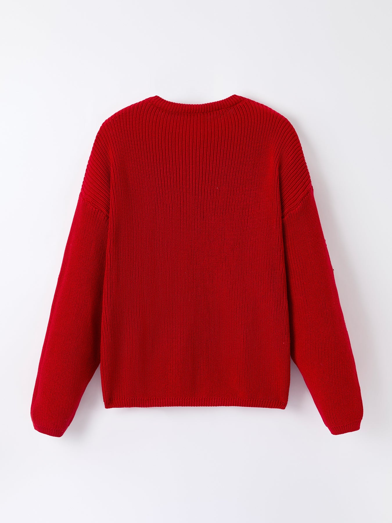 Mom and Me Winter Christmas Red "merry" Pullover Sweater
