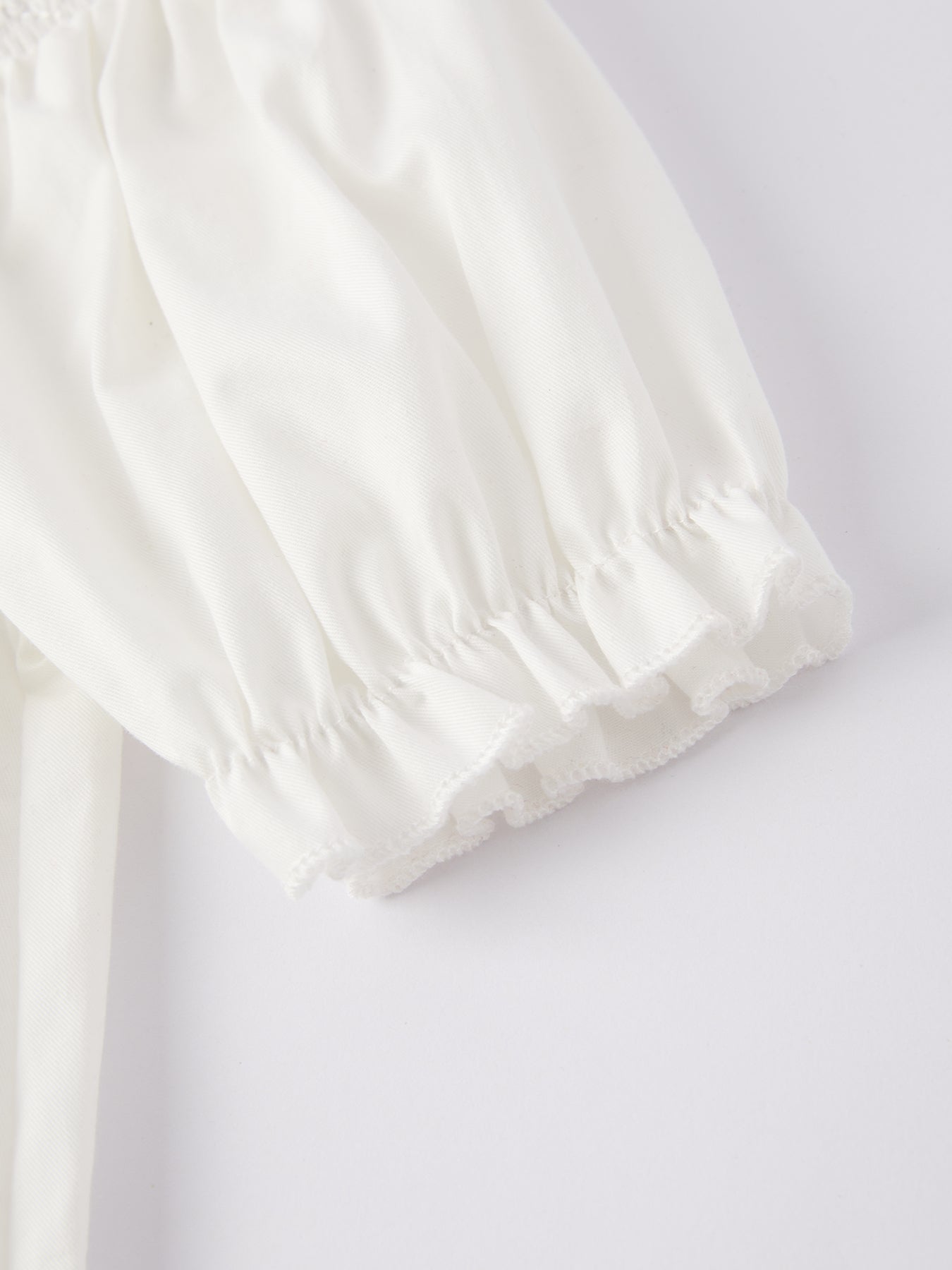 White  Smocked Church Christ Bishop Christening Dress