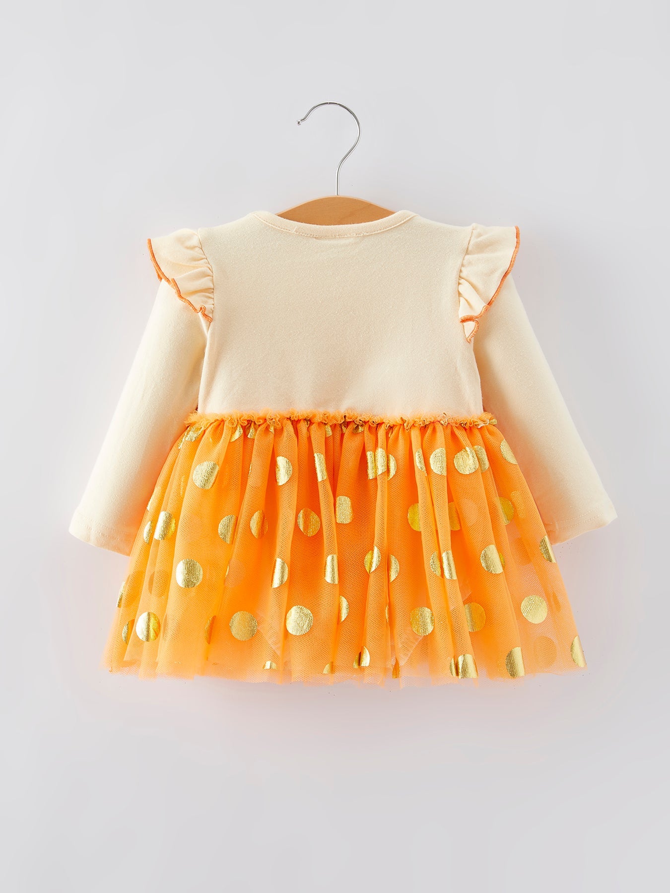 Girls Halloween Embroidery Romper