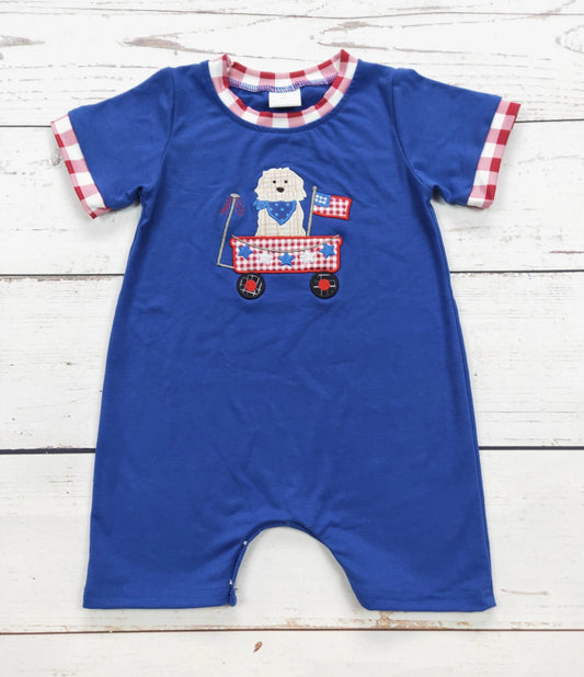 Blue Baby Boy Appliqué
Patriotic Romper