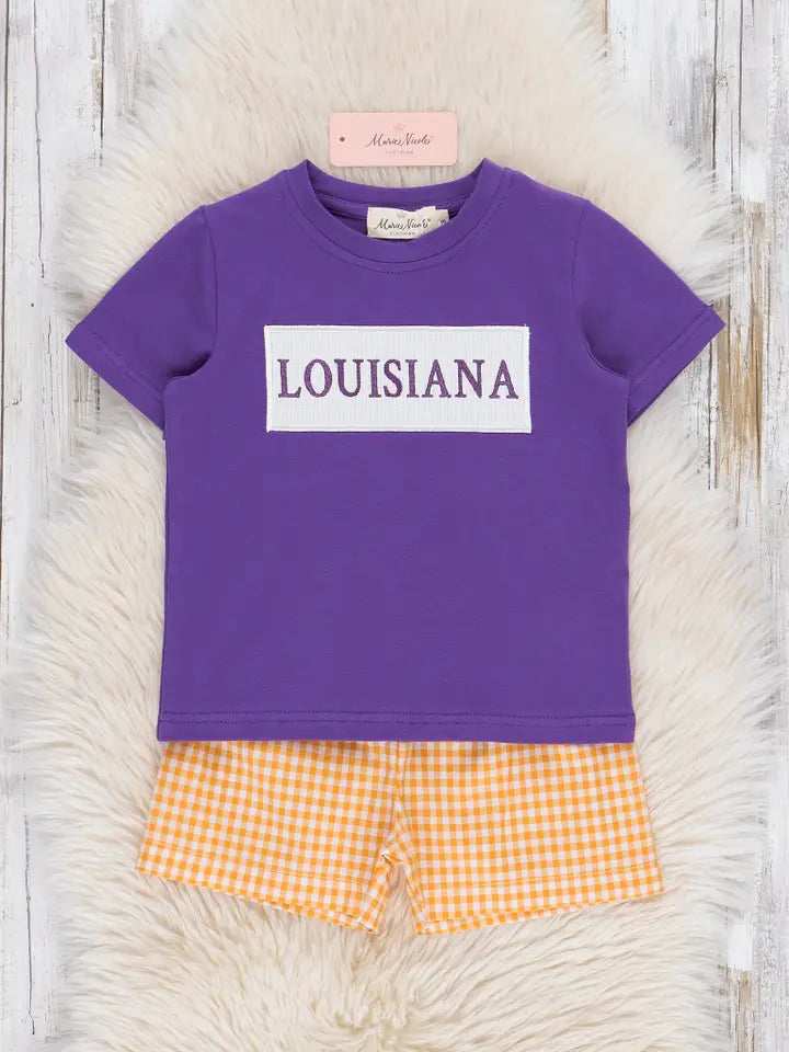 Louisiana Smocked Gingham Outfit