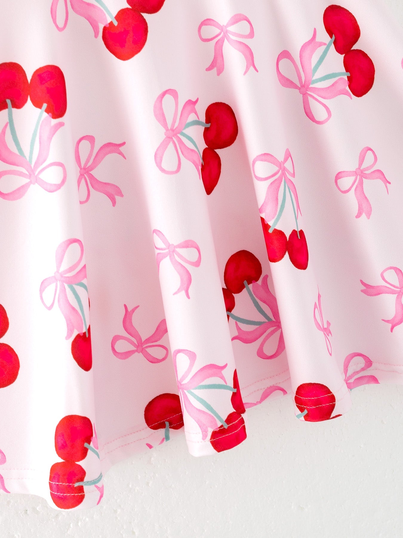 Cherry Pattern Vibrant Girls Dress