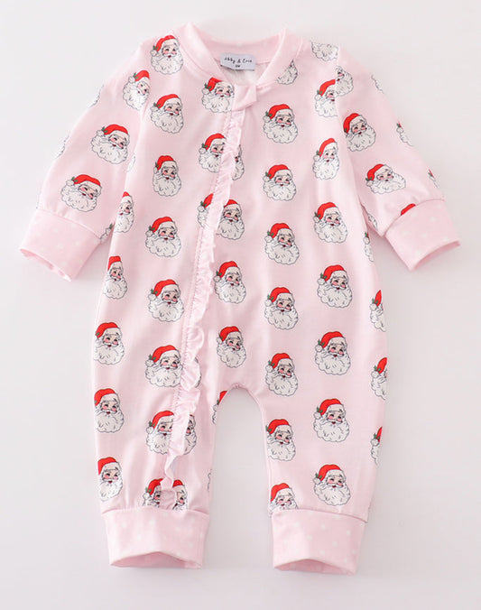 Pink Santa Romper
