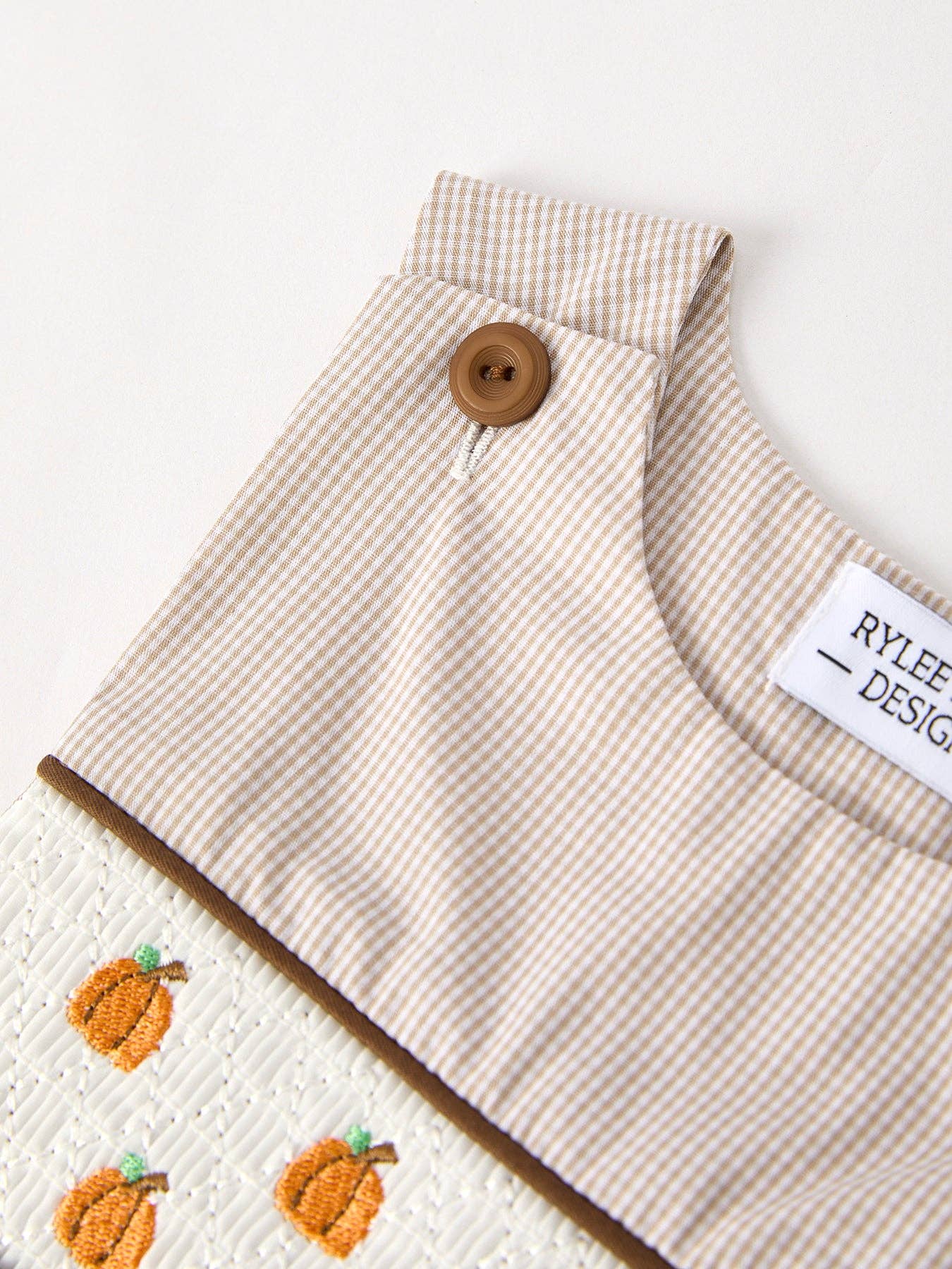 Pumpkin Smock Embroidered Boys Jon Jon