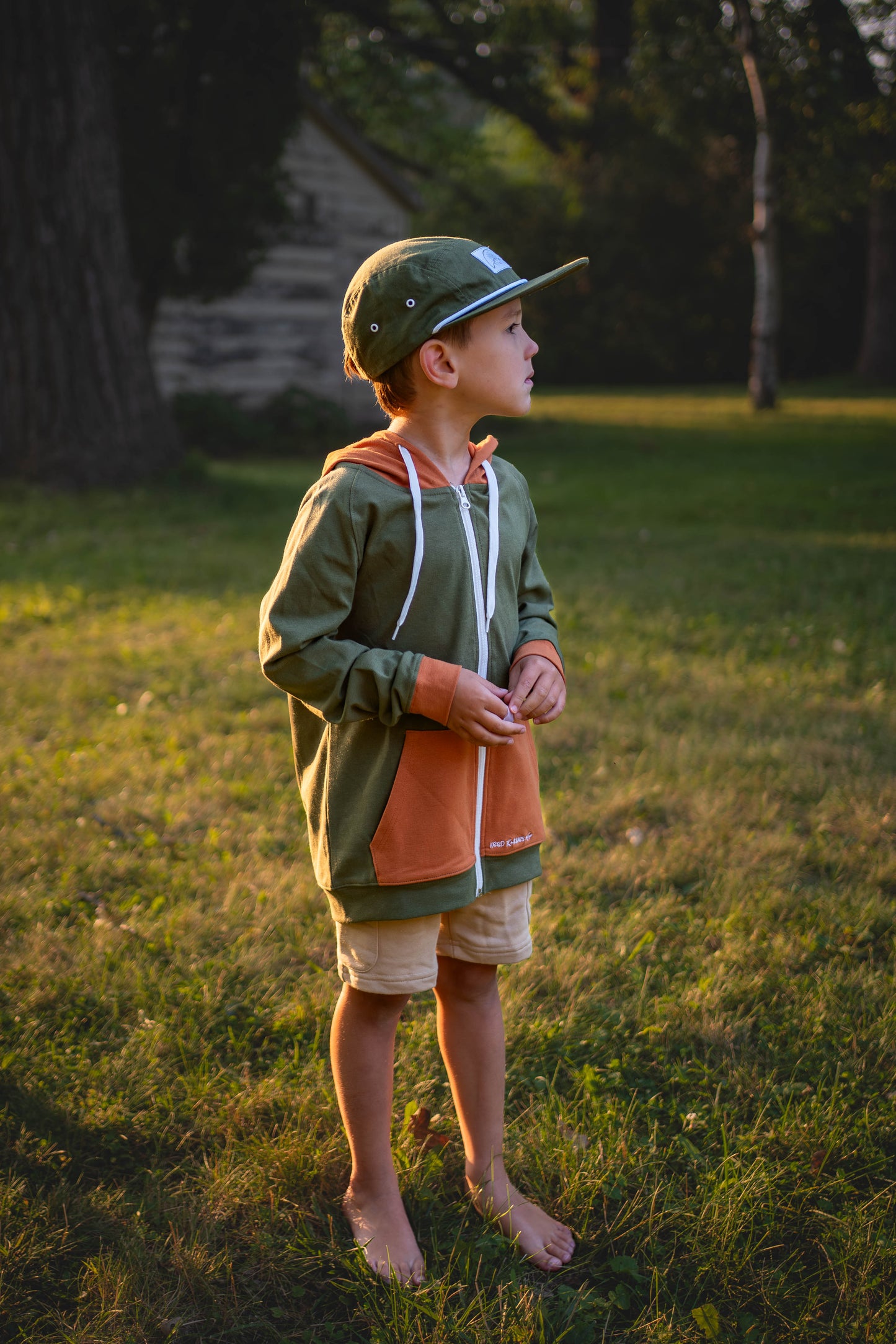 Bamboo hooded zip