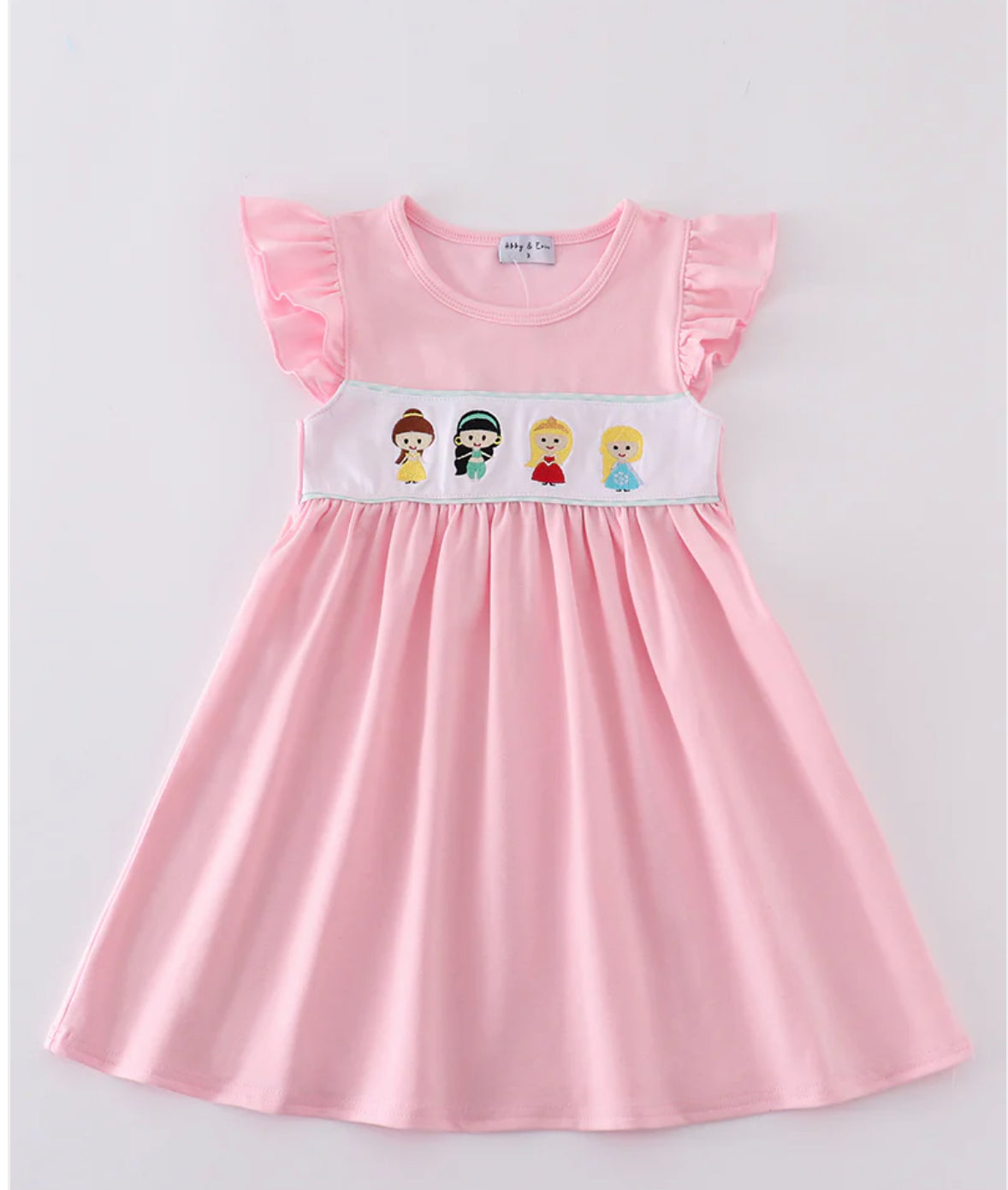 Pink Princess Embroidery Dress