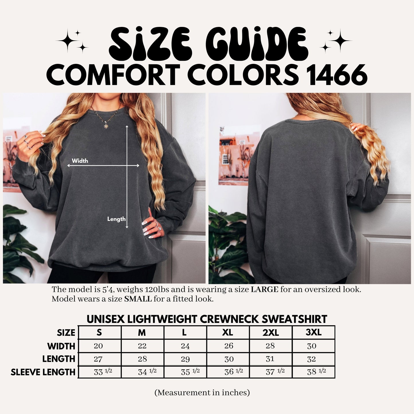 Dandelion Plant Botanical Garment Dyed Comfort Colors Sweatshirt