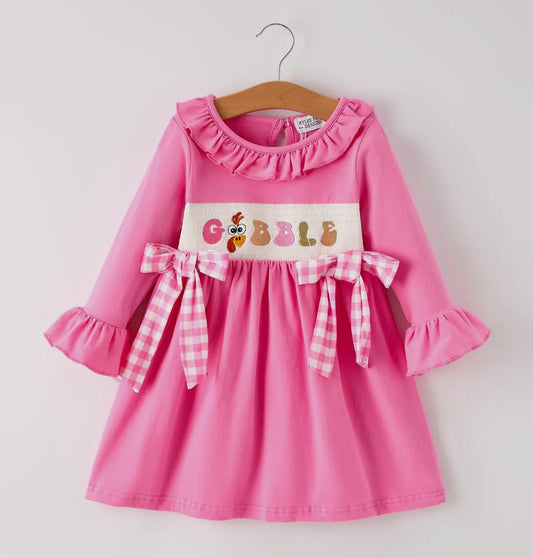 Hot Pink Gobble Dress