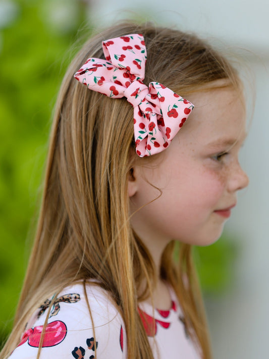 Cherry Bow Hairpin
