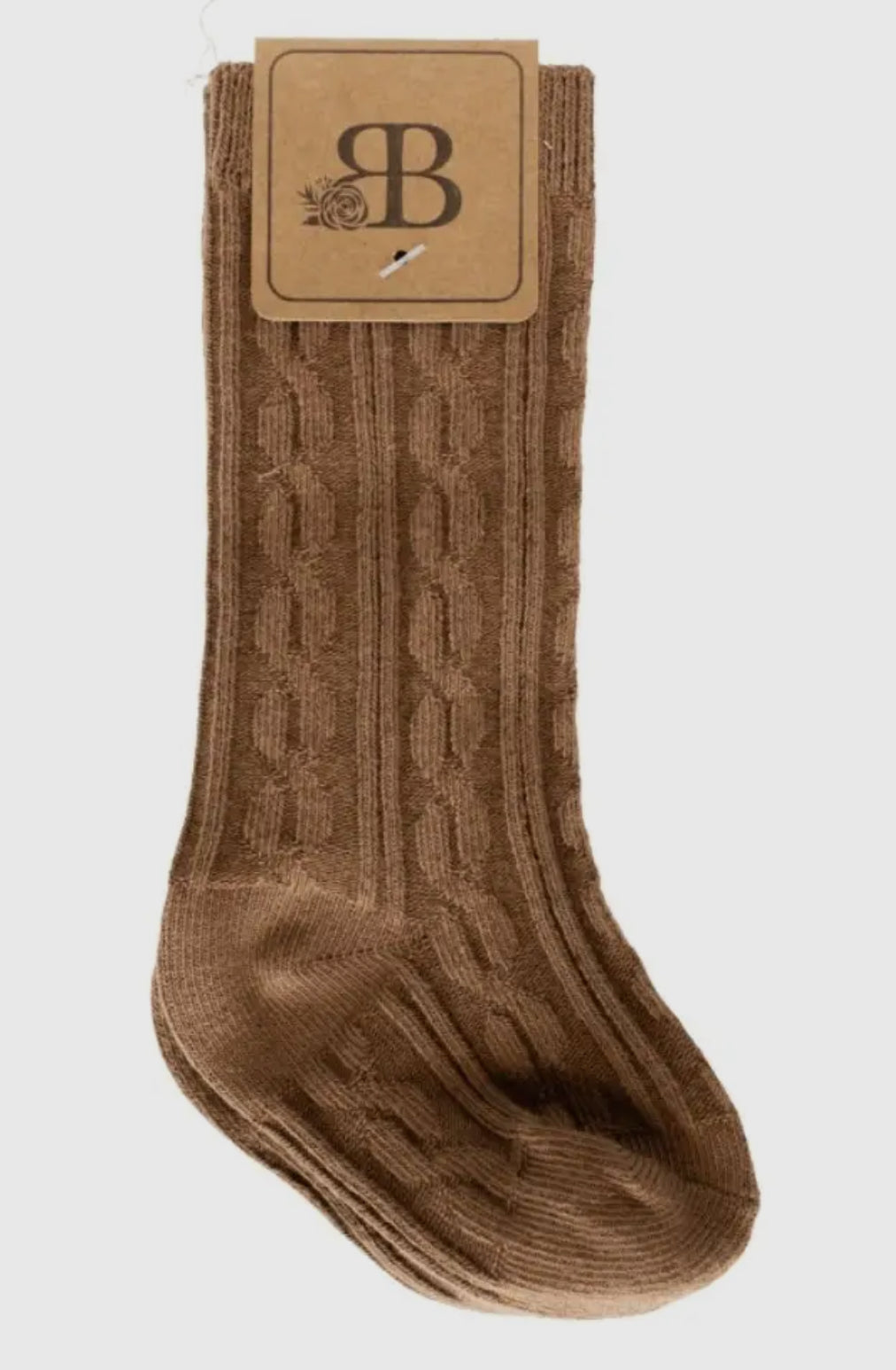 Pepper knee-high cable knit socks