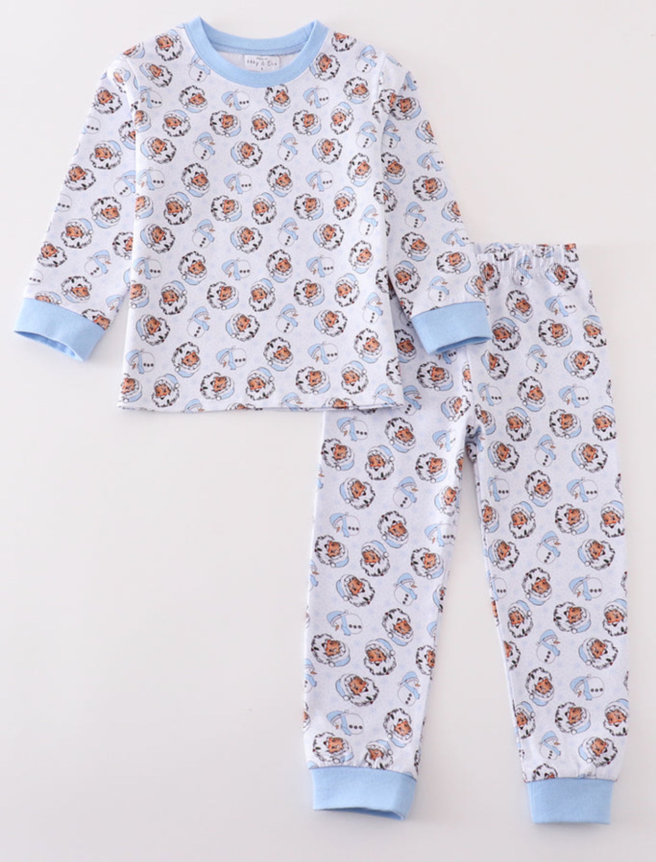 Blue Santa pajama set