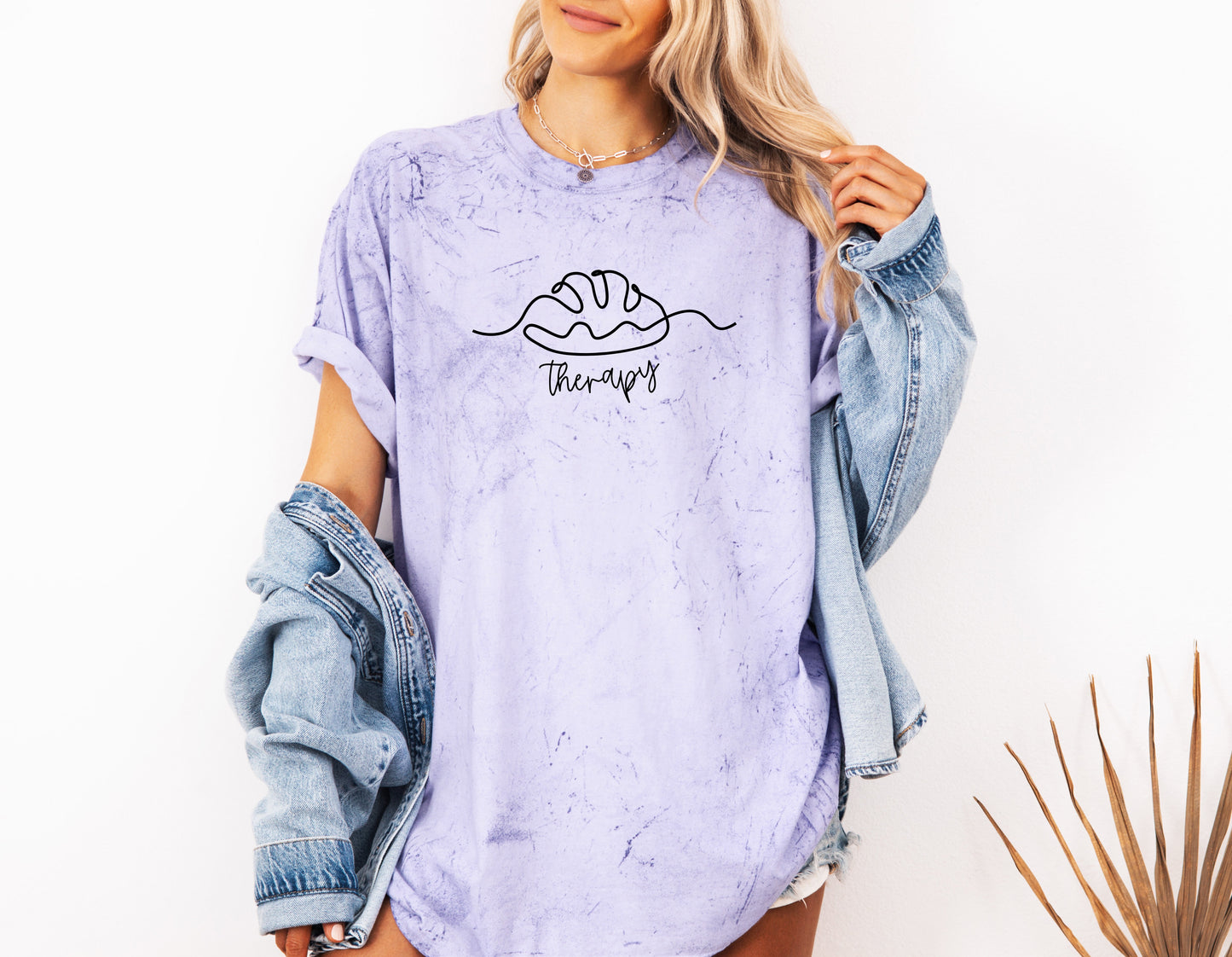 Bread Therapy Sourdough Home Baker Garment Dyed T Shirt