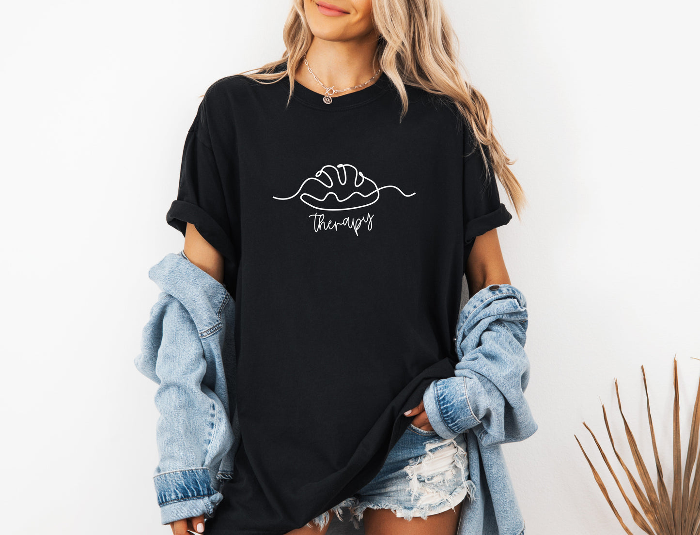 Bread Therapy Sourdough Home Baker Garment Dyed T Shirt
