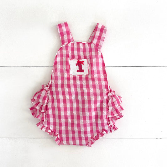 Hot Pink First Birthday Bubble