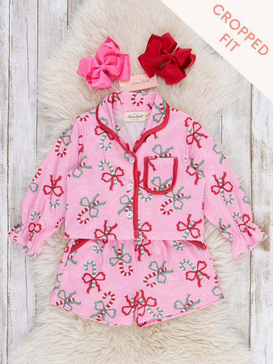Candy Cane Cutie Cropped Pajamas