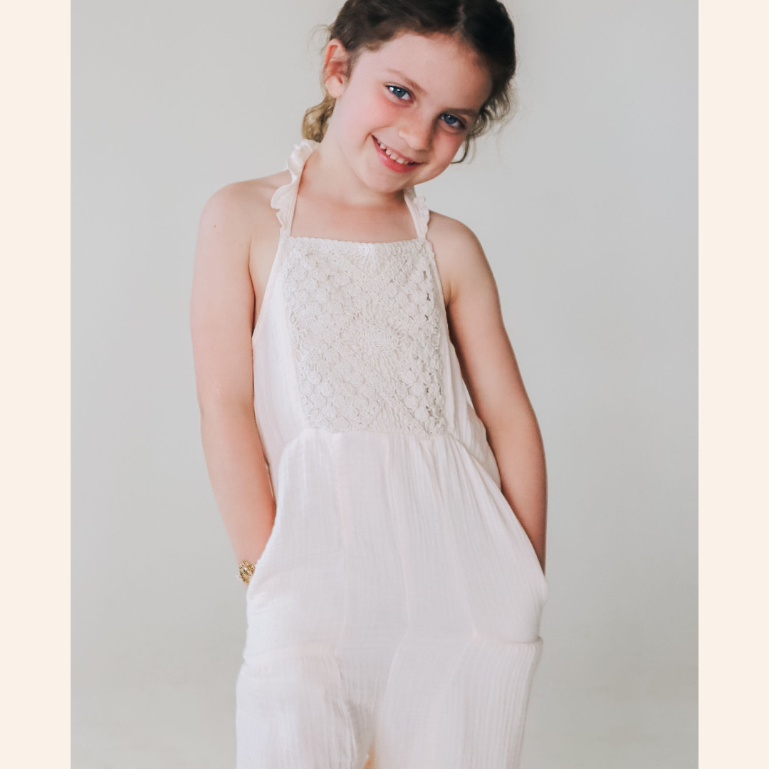 Soft White Crochet Mommy & Me Dress - Women