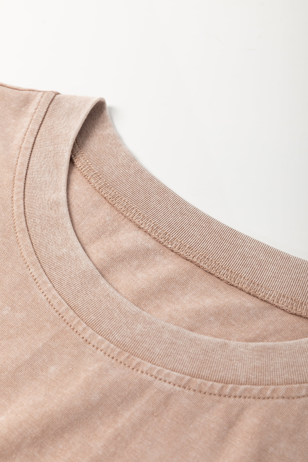 Light Pink 2 Pieces Mineral Wash Cotton Tank Top Lined Split Skirt Set