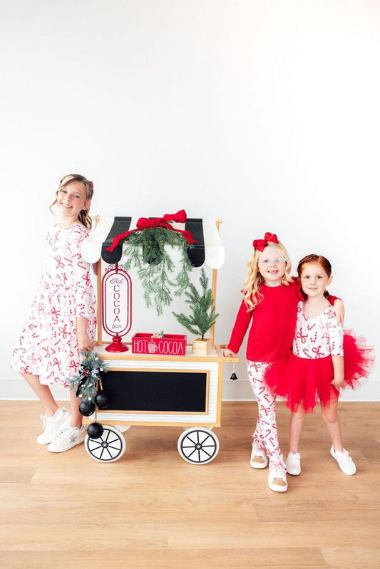 Candy Cane Lane L/S Pocket Twirl Dress